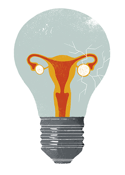 ovarian cancer, women's health, research, Cedars-Sinai, light bulb, Adria Fruitos