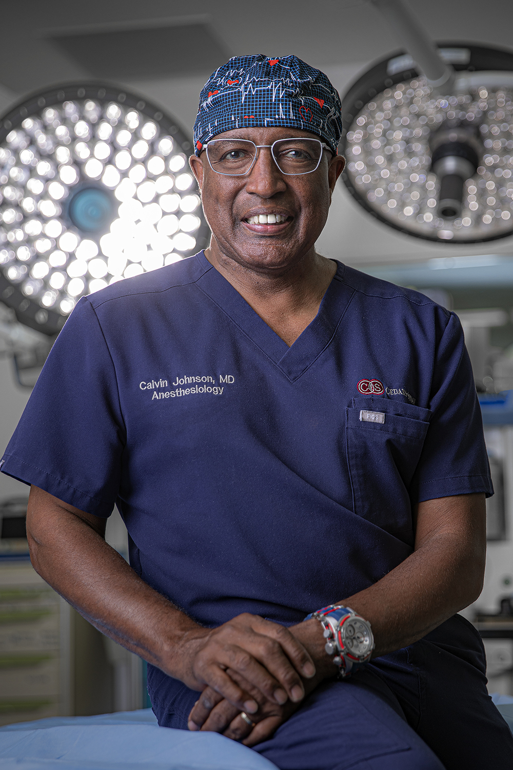Cedars-Sinai Anesthesiologist Calvin Johnson, MD.