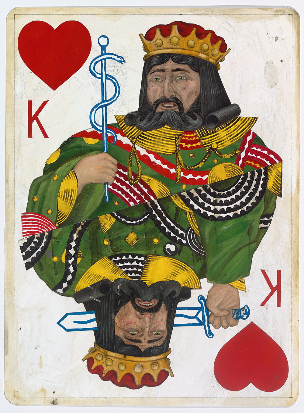 A king of hearts playing card illustration by artist Jason Holley.