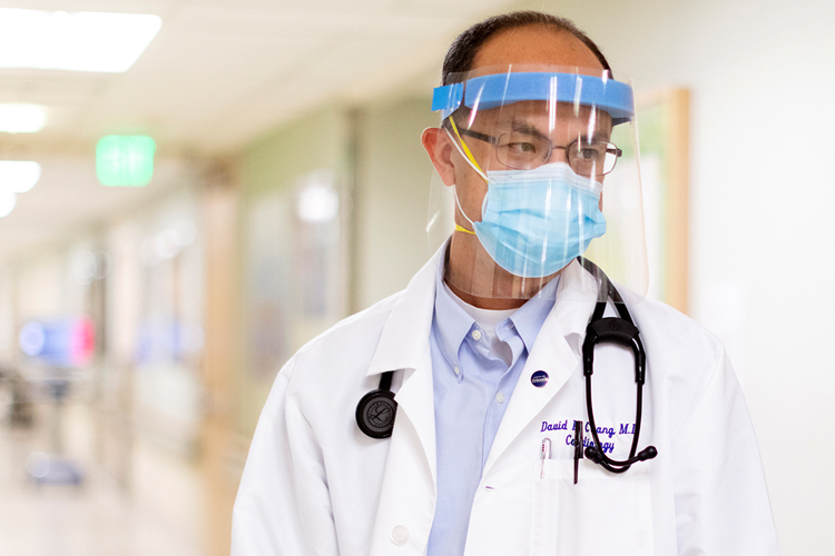 A Cedars-Sinai doctor in PPE.