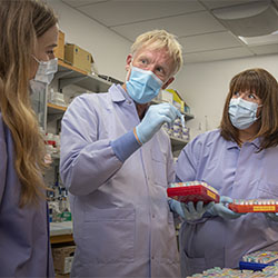 Female researcher in a lab