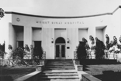 1926 MOUNT-SINAI BONNIE BEACH PLACE (Black and White Photo) (Cedars-Sinai History)