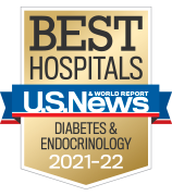 U.S. News and World Report Ranking Best Hospitals ranking 2021-22 Diabetes & Endocrinology
