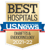 U.S. News and World Report Ranking Best Hospitals ranking 2021-2022 Diabetes & Endocrinology