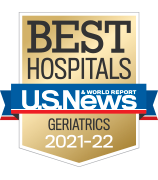U.S. News and World Report Ranking Best Hospitals ranking 2021-22 Geriatrics.