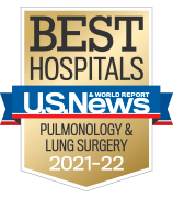 U.S. News and World Report Ranking Best Hospitals ranking 2021-22 Pulmonology
