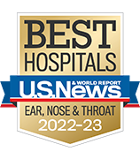 U.S. News and World Report Ranking Best Hospitals ranking 2022-2023 Ear, Nose & Throat