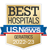 U.S. News and World Report Ranking Best Hospitals ranking 2022-23 Geriatrics.