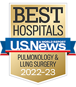 U.S. News and World Report Ranking Best Hospitals ranking 2022-23 Pulmonology