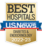 U.S. News and World Report Ranking Best Hospitals ranking 2022-2023 Diabetes & Endocrinology