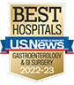 U.S. News and World Report Ranking Best Hospitals ranking 2022-2023 Gastroenterology & GI Surgery