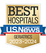 U.S. News and World Report Ranking Best Hospitals ranking 2023-24 Geriatrics.
