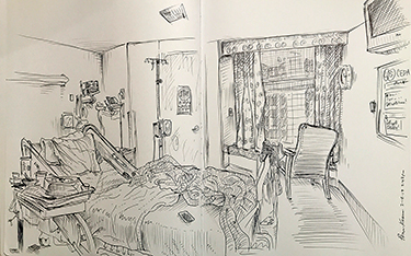 Rick Penn-Kraus Room Sketch