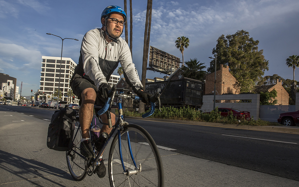 Faces of Cedars-Sinai, Juan Castillo, bike to work