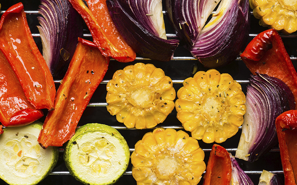 Vegetables on the grill, side alternatives, good food, healthy options