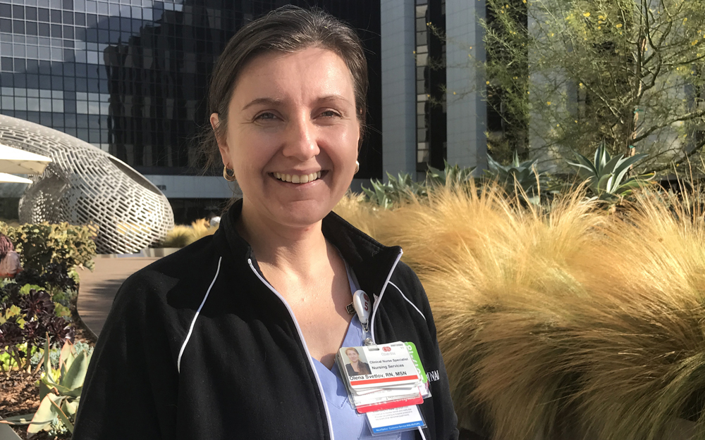 Olena Svetlov, Cedars-Sinai Clinical Nurse Specialist.