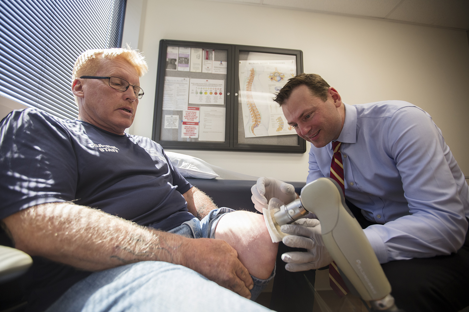 Cedars-Sinai Dr. Daniel C. Allison with patient Chris Rowles