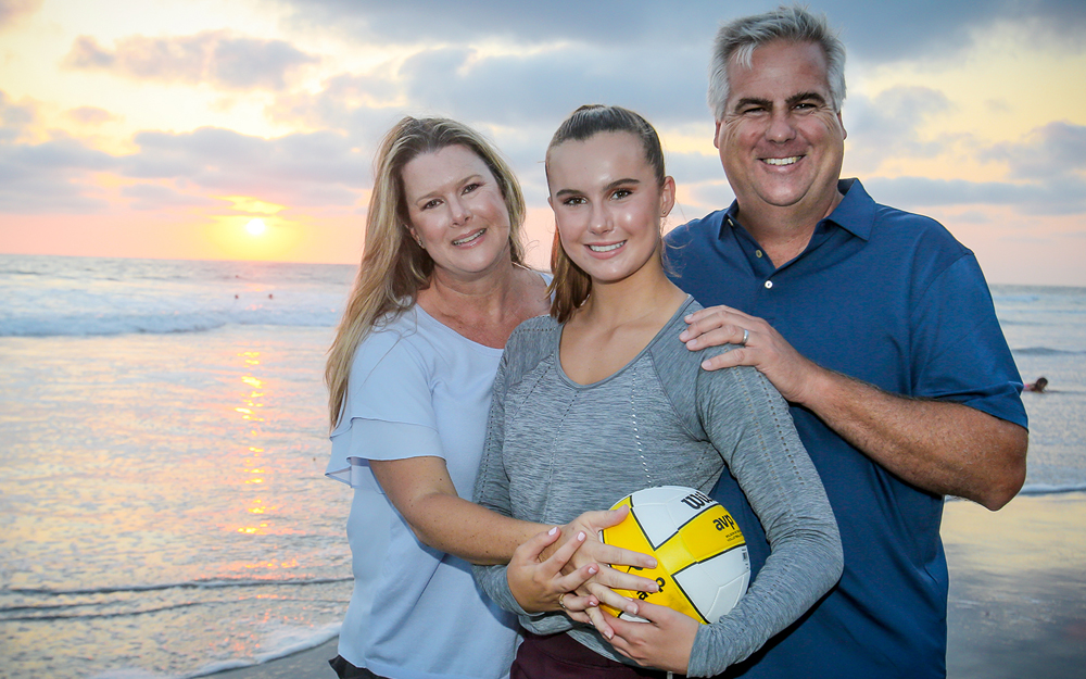 Cedars-Sinai Crohn's disease patient, Julia Philbrick with her family.