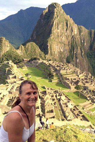 A couple of months after her surgery, Stanford climbed Machu Picchu in the mountains of Peru.