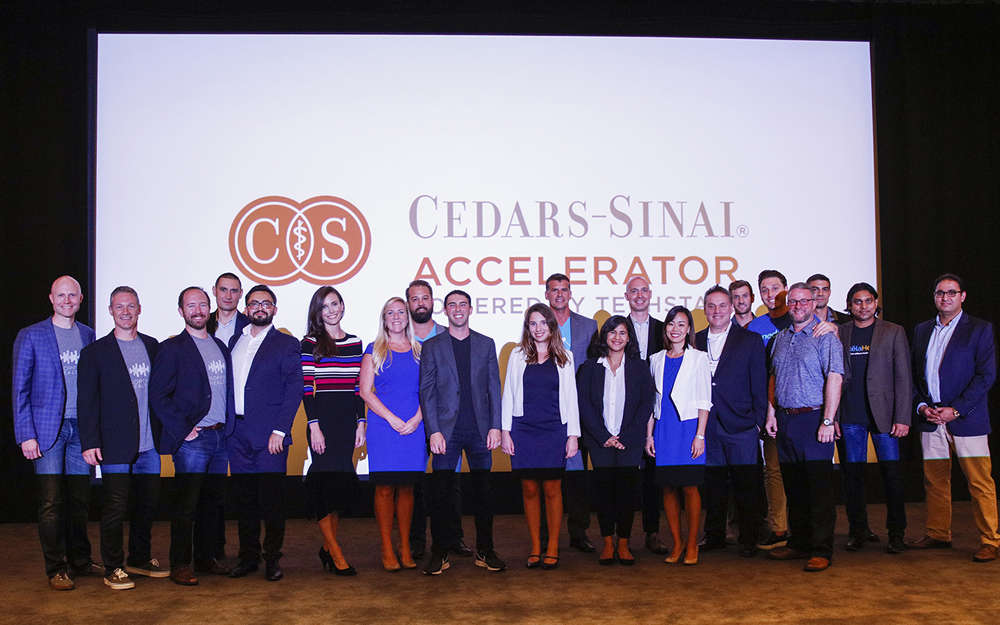 8 healthcare startups that made up the 4th class of the Cedars-Sinai Accelerator Powered by Techstars gathered to showcase their ideas and pitch to potential investors as part of Demo Day.