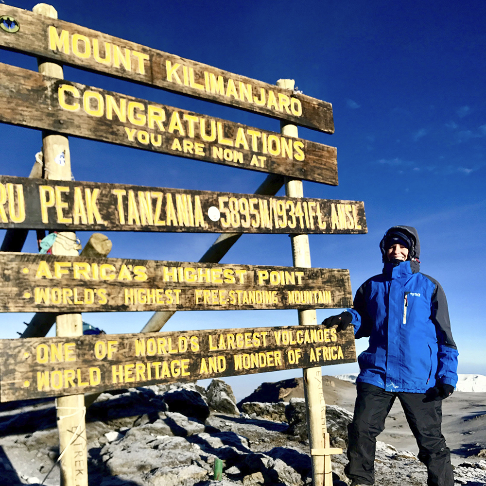 Cancer Nurse, Angela Schleuniger, Cedars-Sinai, Mount Kilimanjaro, Tanzania, 2017, Climb to Cure