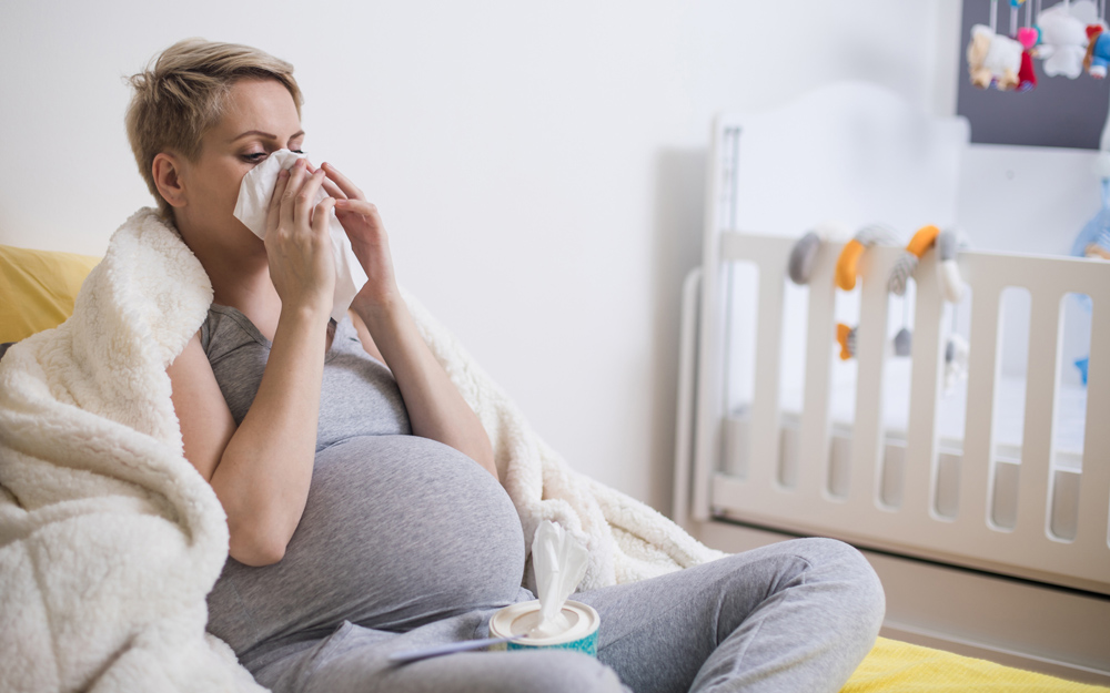 A pregnant woman with the flu worried it might be COVID.