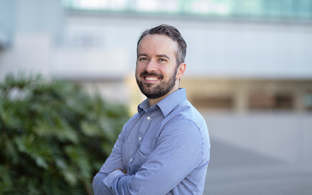 Brian Minton, first-year student at Cedars-Sinai Master's Degree in Health Delivery Science (MHDS) program.