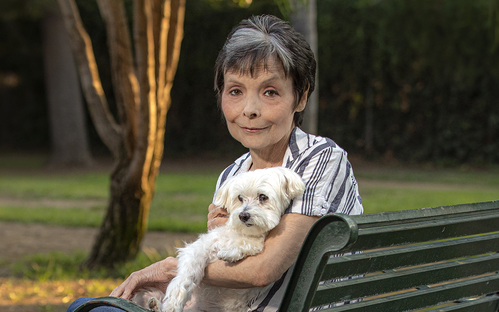 Cedars-Sinai bone marrow transplant patient Cathy Griffin.