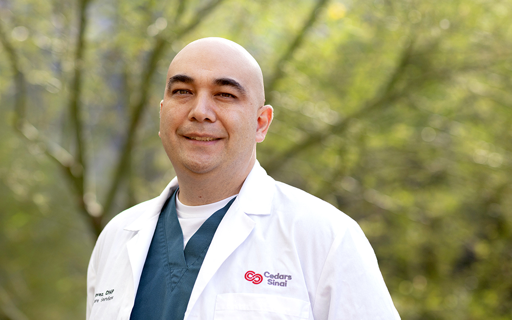 Cedars-Sinai critical care nurse Jose Chavez.