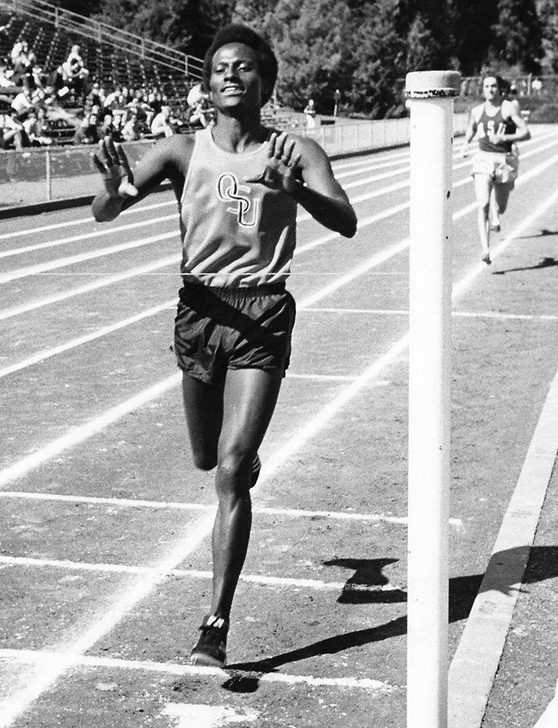 Dr. Hailu Ebba Olympic track winner.