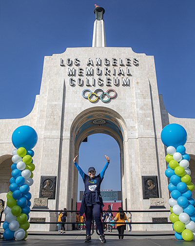 Toni Perez at the L.A. Coliseum.