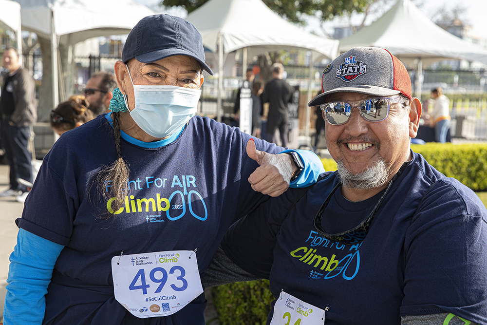 Toni Perez at the L.A. Coliseum American Lung Association Lung Transplant Walk.