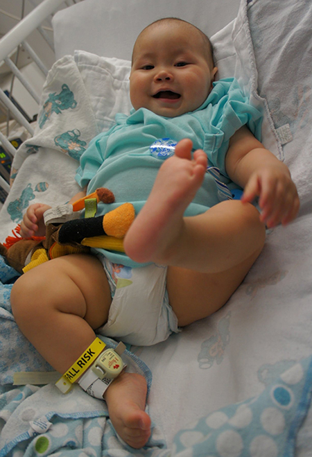 Before he was 18 months old, Aiden underwent six rounds of intensive chemotherapy and a complete liver tumor resection at Cedars-Sinai’s Samuel Oschin Cancer Center.
