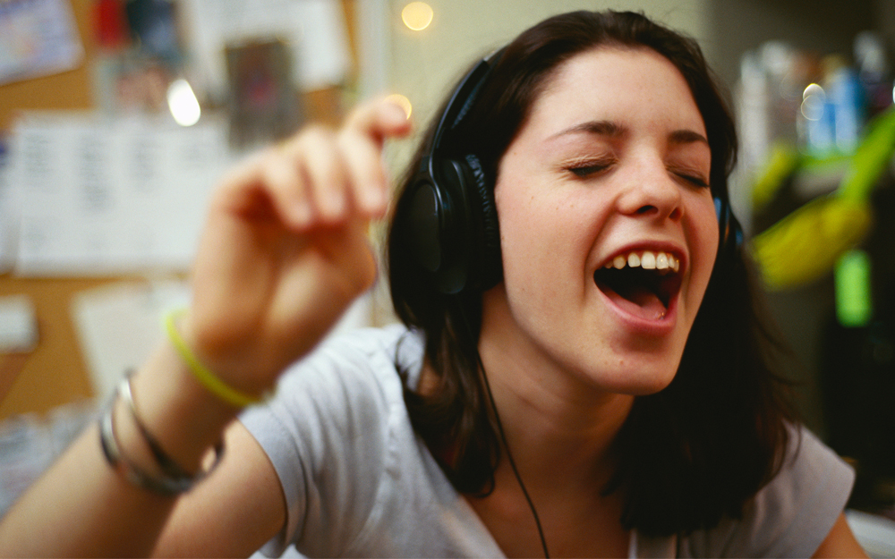 Young woman experiencing hearing problems