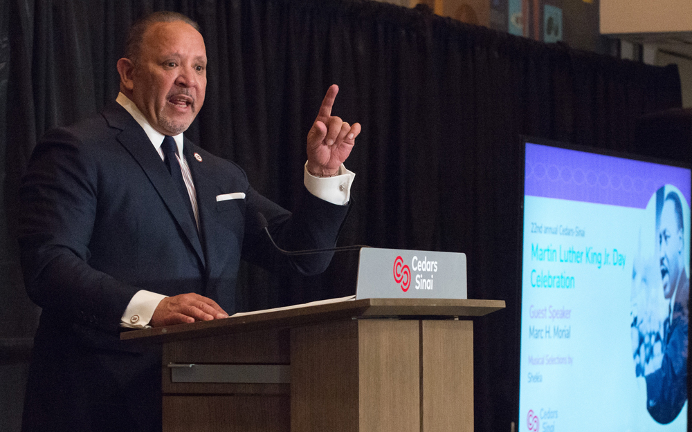 Speaker Marc Morial, president and CEO of the National Urban League at Cedars-Sinai 22nd annual Dr. Martin Luther King Jr. Day Celebration