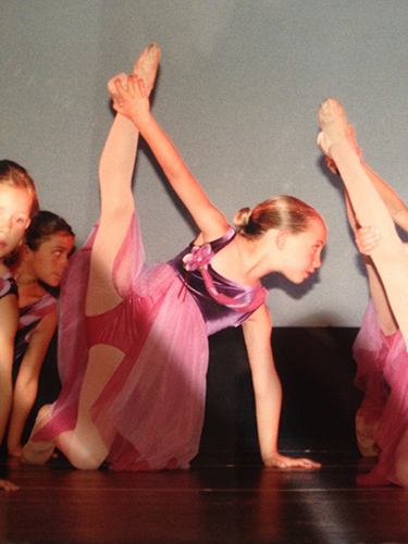 Milan Brahney dancing as a child.