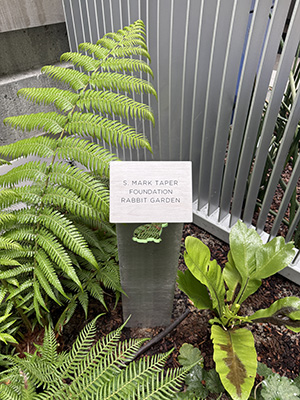 The S. Mark Taper Foundation gifted $1 million to Cedars-Sinai to name one of Guerin Children’s most popular features: a rabbit garden. 