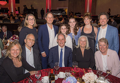 Holly Reinhard, Larry Reinhard, Tom and Jody Priselac, Congresswoman Julia Brownley, Jessica, Brian, Finn, Gigi, Caroline and Matt Priselac
