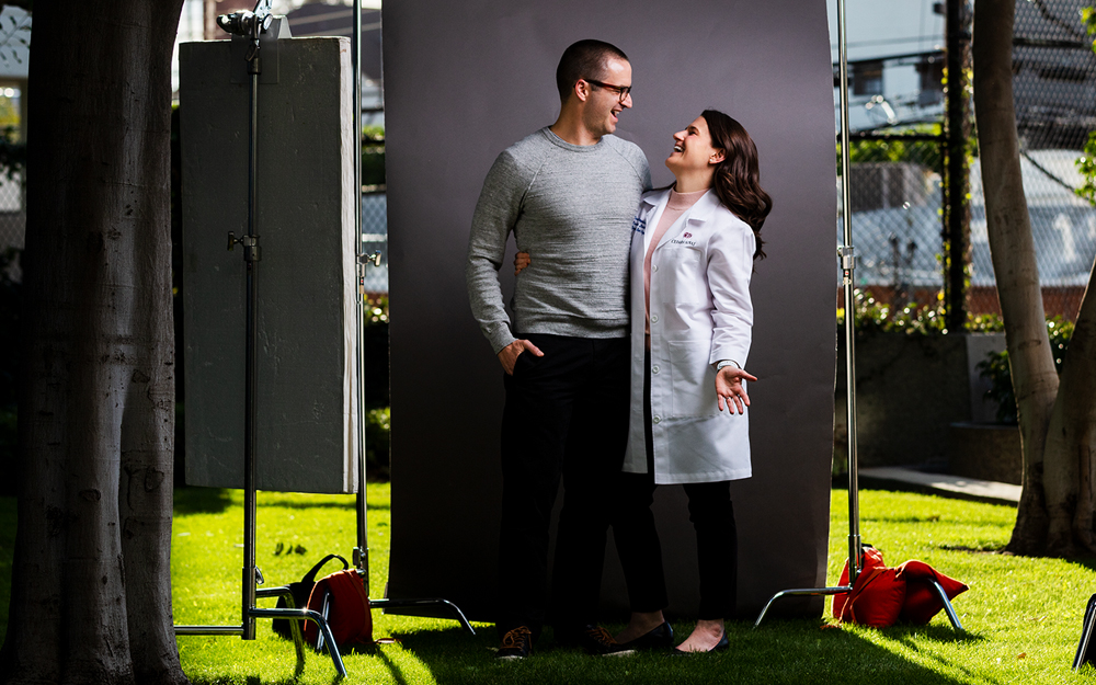 Rose Tompkins, MD, and her partner.