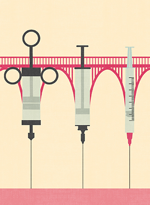 An illustration showing how a century-Old TB vaccine may help COVID-19.