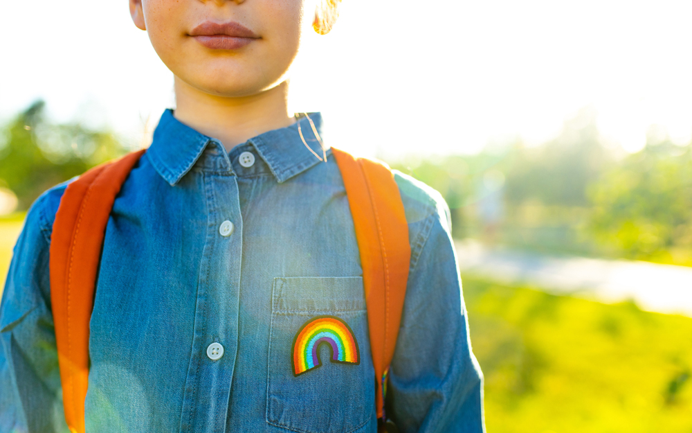 A young adolescent experiencing gender dysphoria.