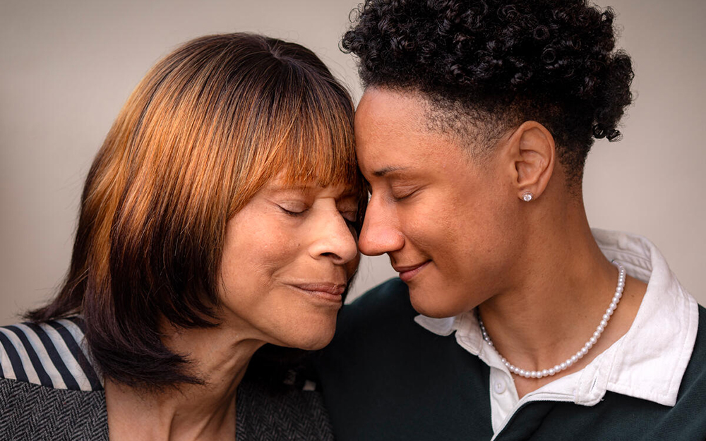 Evelyn Victor with her daughter Kristen.