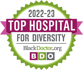BlackDoctor.org Top Hospital for Diversity Award 2022-2023.