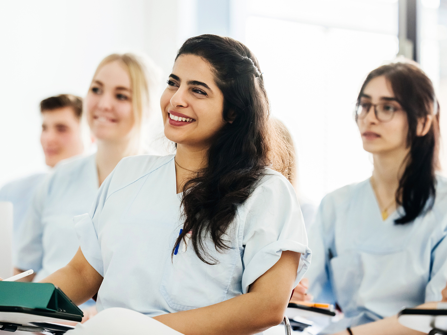 Medical students in class