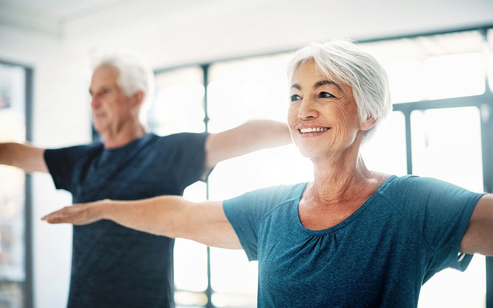 Seniors exercising