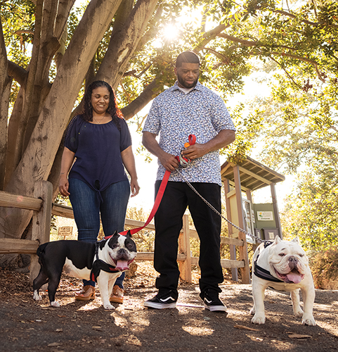 Eric Berry with his wife Cheri at the park.