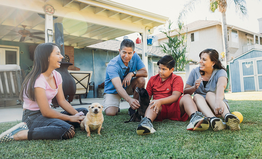 Minerva Quezada with her family