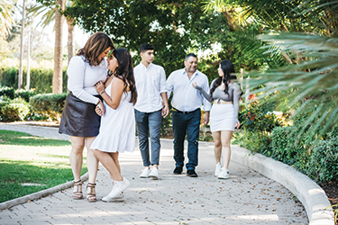 Caren Esmaeilzadeh with her family