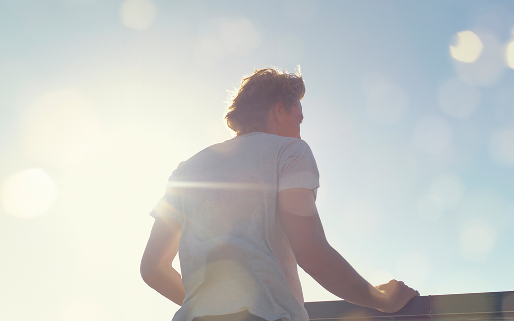 Man looking at the view