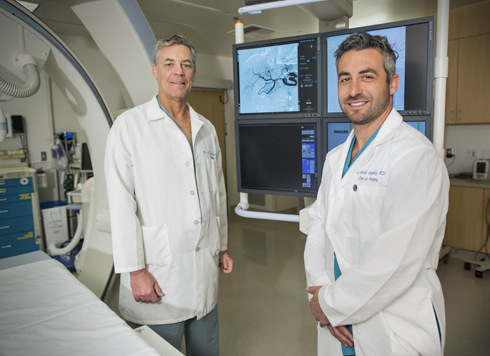 Cedars-Sinai interventional radiologists, Marc L. Friedman, MD, and H. Gabriel Lipshutz, MD